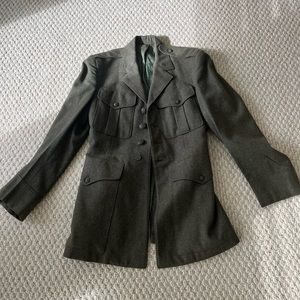 Vintage Military Wool Jacket - Great Condition - Size Small